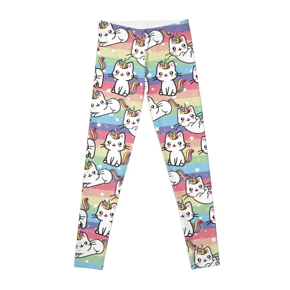 

Caticorn Rainbow Pattern Design Leggings gym clothing Women's sportswear sports for gym for girls Womens Leggings