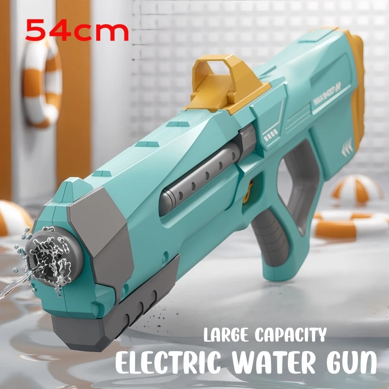 54cm Children High Pressure Electric Water Gun Toys Large Capacity Summer Outdoor Beach Pool Automatic Waterguns Toy for Kids