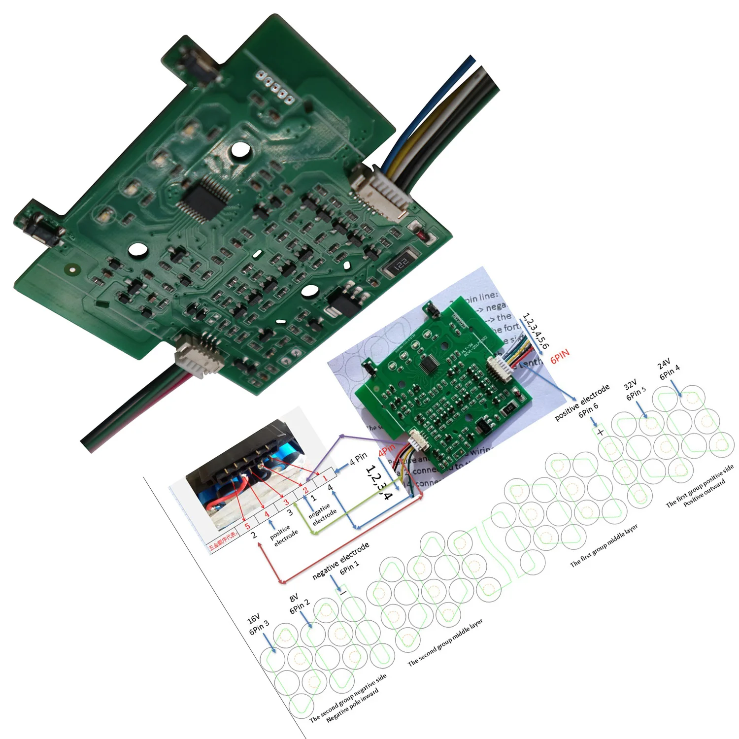 C P Cocok untuk HILTI 36V B36 PCB TE6-A36 TE6-A WSR36-A TE7A TE7