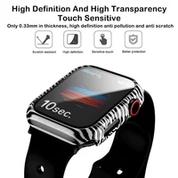 Protecteur d'écran en verre du Guatemala pour Apple Watch, couvercle à motif de vache léopard, série 7, SE, 6, 5, 45mm, 41mm, 44mm, 42mm, 40mm, 34mm, nouveau 2