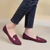 European and American style egg roll shoes solid color thickened soft sole women shoes spring sheep pattern flat shallow mouth c 1