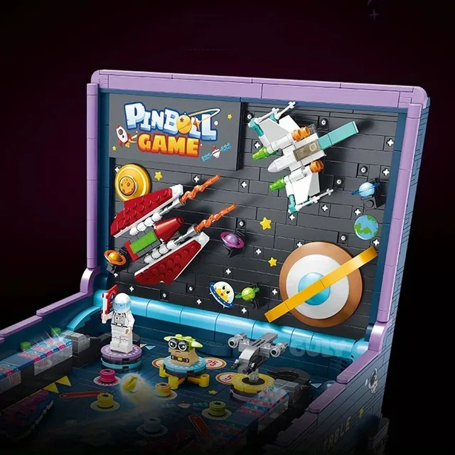 2309PCS Pinball Game Table Building Blocks Toys Model Assembly Board Games Machine Bricks Sets DIY Toys Kids Christmas Gifts