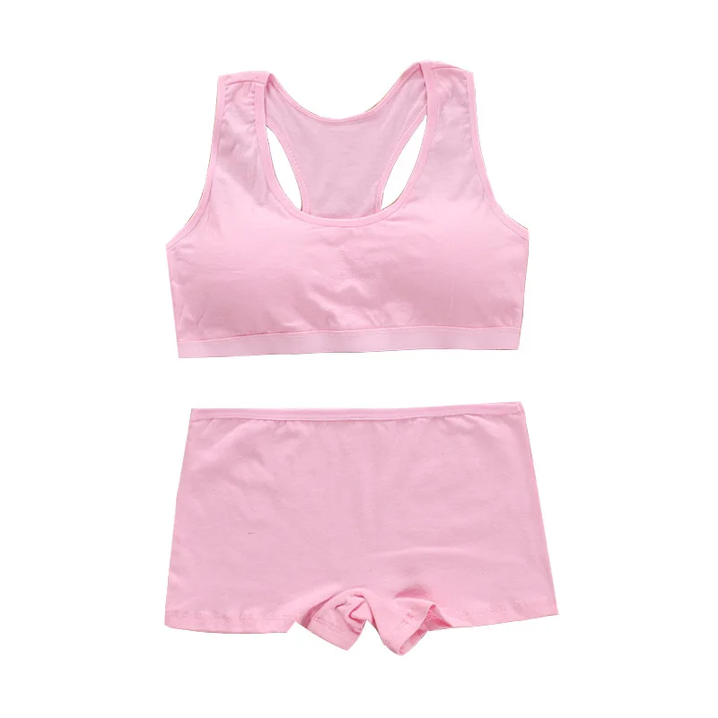 1PC Cotton Training Bras Children Girl Brassier Clothing Cozy Puberty Bras  Teenage Underwear(8-14Y) 