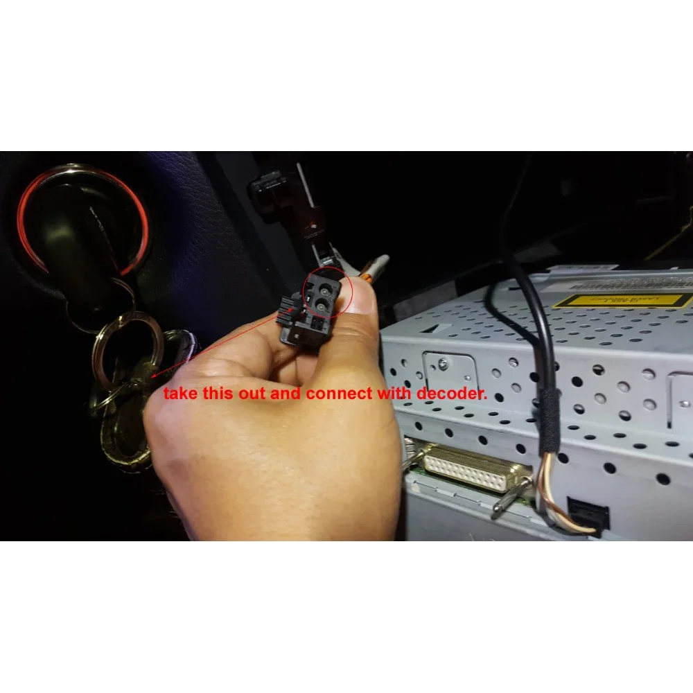 Car Stereo Radio Optical Fiber Decoder Box for Mercedes Benz ML/R Series Porsche Cayenne