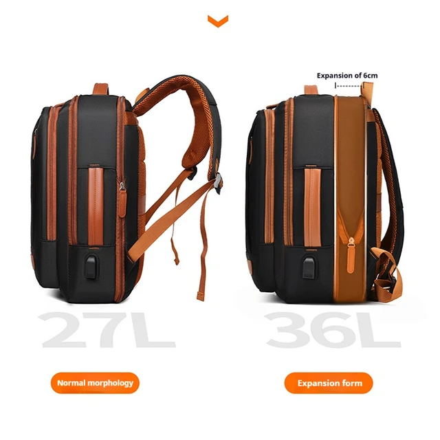 Large Capacity Expandable Backpack-Lightweight Travel Backpack with Laptop Compartment, Suitable for Commuting, Business, School 3