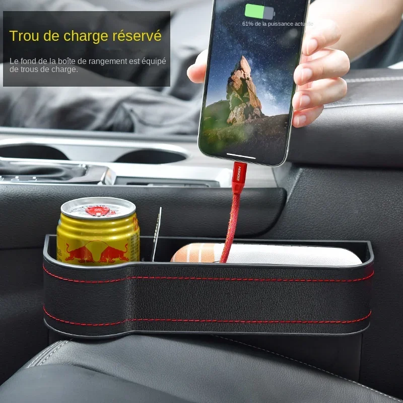 Car Seat Gap Storage Box - Crevice Organizer for Phone, Wallet & Cigarettes, Slit Pocket Filler Holder for Car Seat