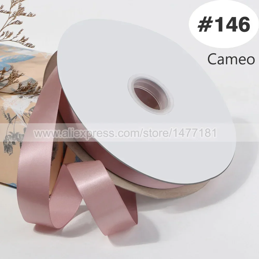 Luxurious Pink Double Face Satin Ribbon - 100% Polyester Silky Tape