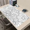 White Terrain Contoured Gaming mousepad Lengthened Extension Pad Terrain Desktop Pad Keyboard Mousepad 2mm thick non-slip base a 1
