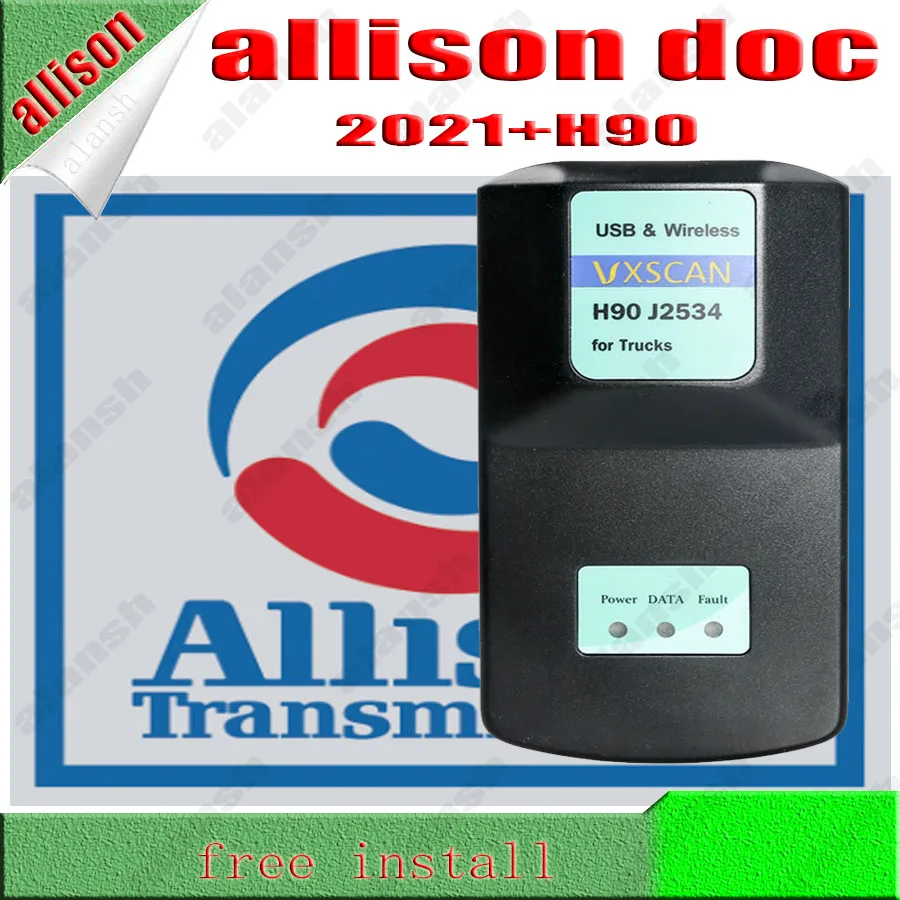 2021 Allison Doc Transmission 2021 + Gen5 File Pc-Service Tool + H90 Truck Scanner