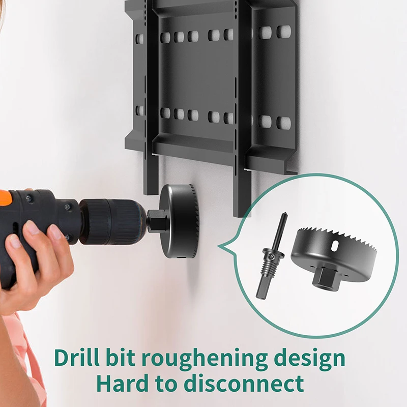 HooRLZ Set di 2 spazzole a parete universali per passaggio, presa a parete, presa a parete, presa per cavi, presa a parete, uscita di cavi, TV, HDMI, Hi -Fi, sistemi Home Cinema (nero