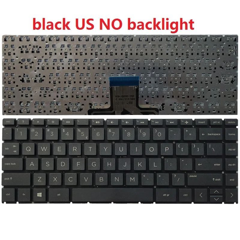 Russo Reino Unido Eua Teclado Latino para Notebook hp Pavilion X360 14-ck 14-cd 14m-cd 14-ce 14-dq Tpn-q221 Q207 Tpn-i131 Tpn-w131 Russo - Imagem 3