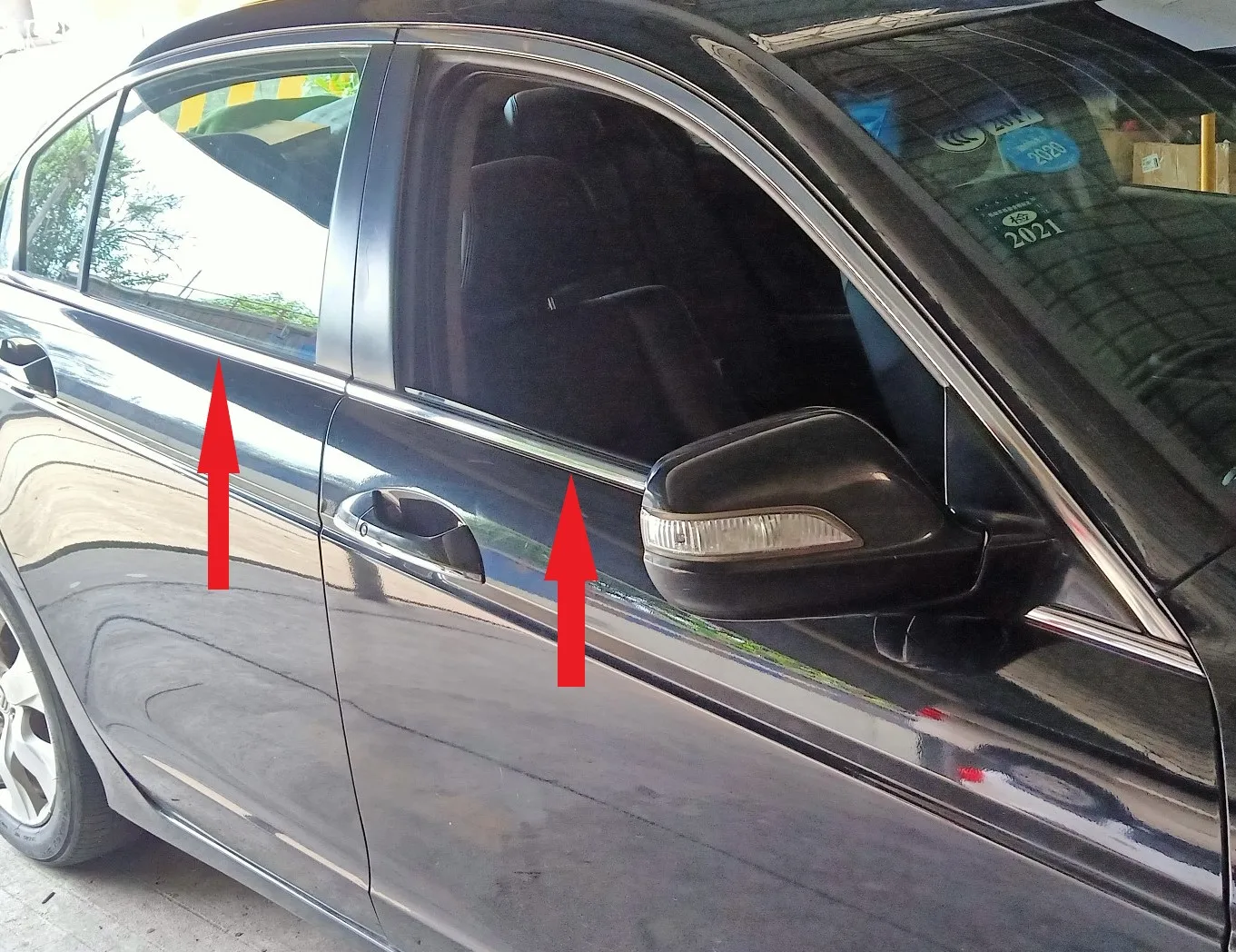 For 2008 2012 Honda accord 8Th GEN Car Outer Window Seal Rubber Strip