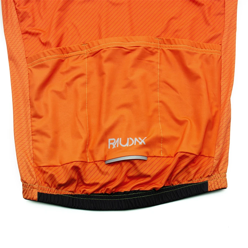 RAUDAX Bicycle Clothes Orange Cycling Jersey Set Summer Road Bike Short Sleeve Cycling Clothing Men Mtb Jersey Set Sport Wear