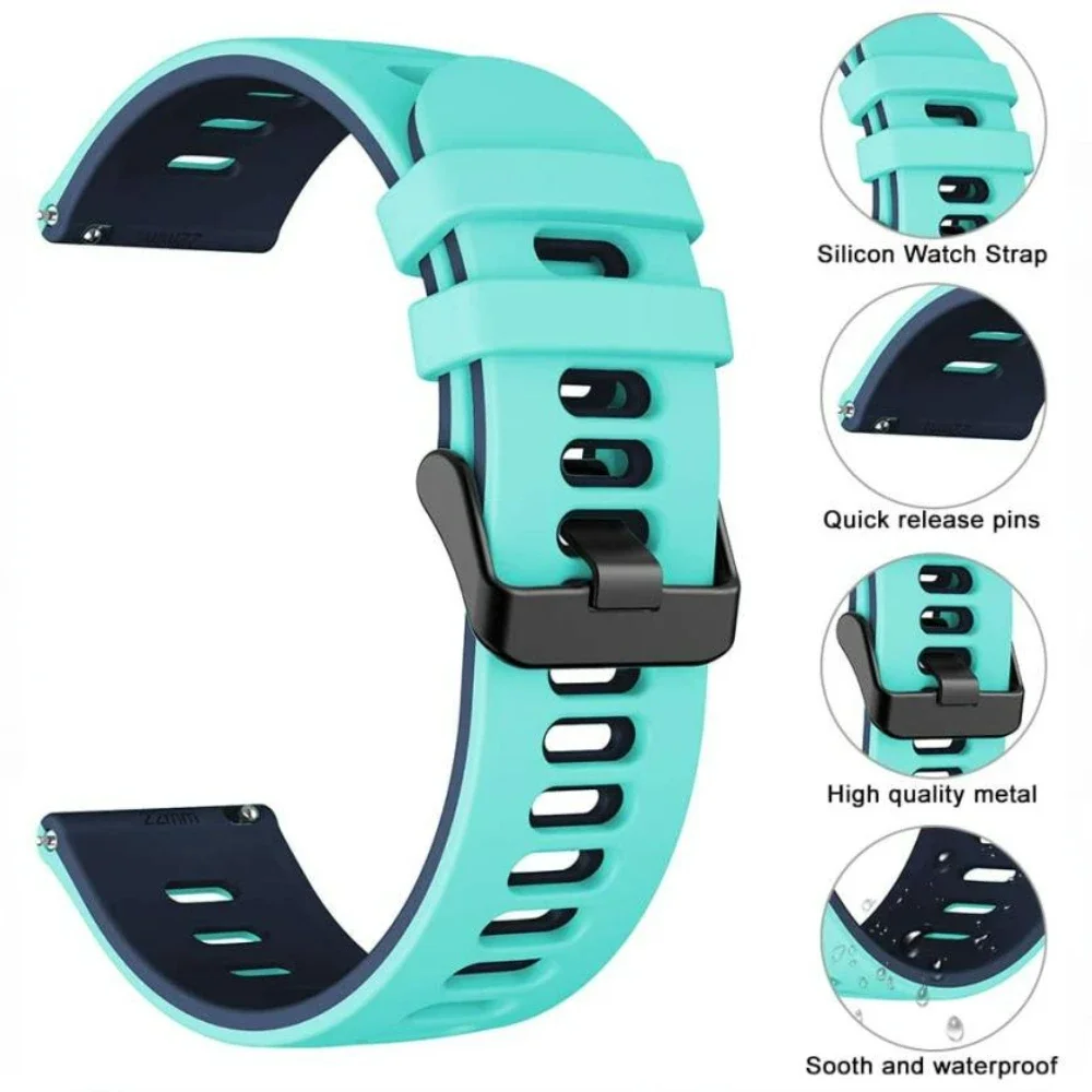 Two-Tone Silicone Strap - Comfortable and Stylish Bracelet