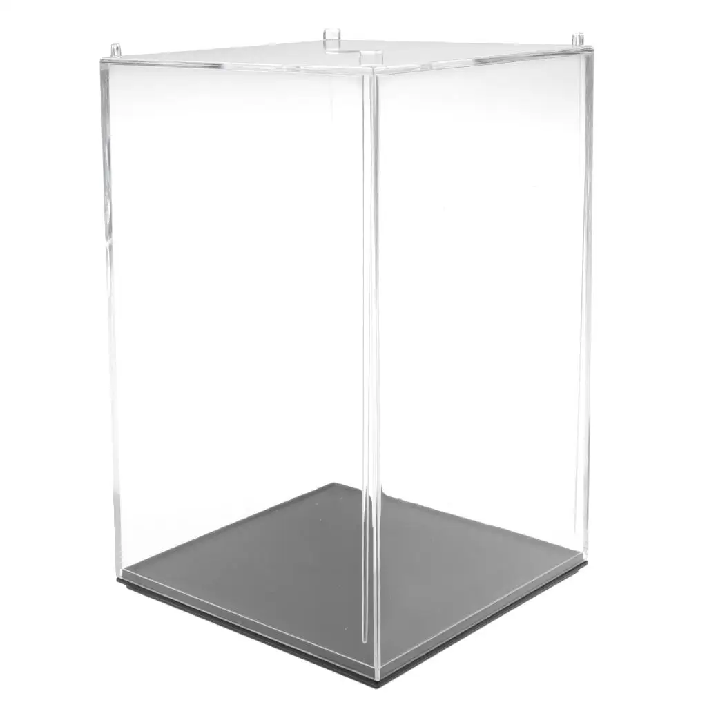 10x10x14cm Model Display Case Dustproof Display Box for Model Figures