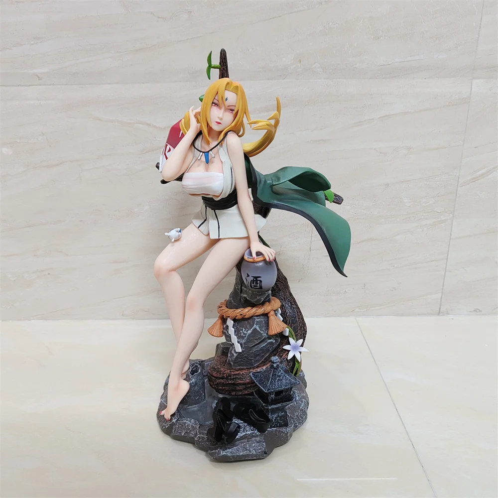 

Anime Naruto Tsunade GK Five Dynasties Sexy Sitting Position PVC Action Figure Collectible Model Doll Toy 32cm