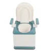 Bedside Commode Strong Load Bearing Anti Slip Bottom Space Saving Adults Folding Portable Toilet with Arms for Home for Elderly 2