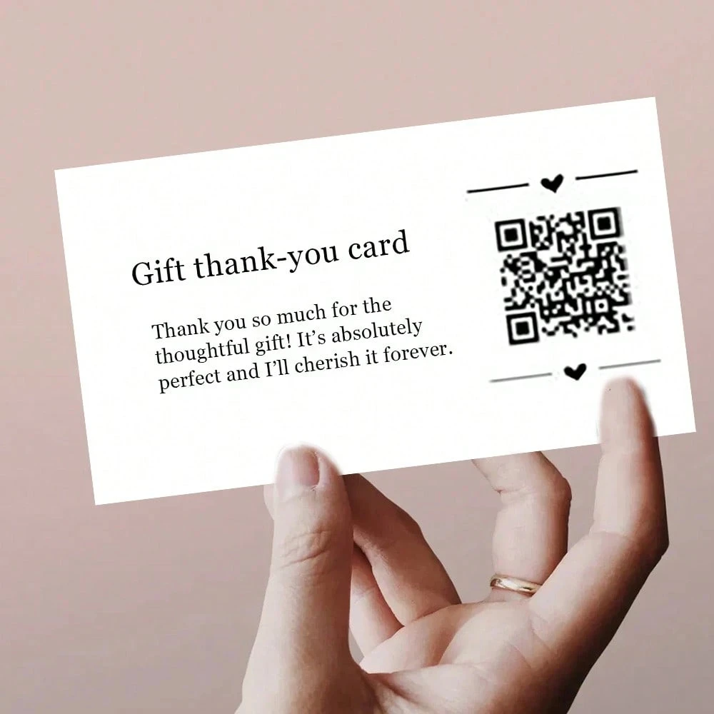 100개 맞춤형 카드 인사말 QR 코드 결제 쿠폰 생일, 결혼식, 파티, 휴일 행사용