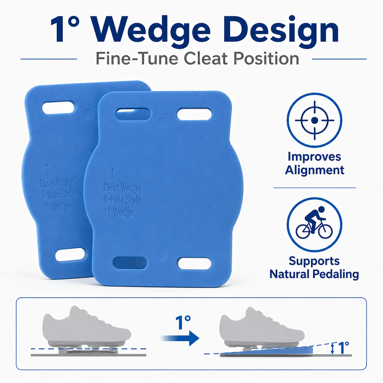 BikeFit Universal Cleat Wedges - Pack of 8