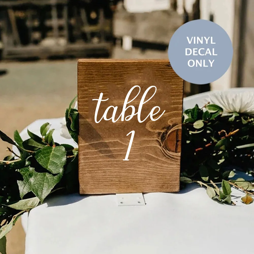 WeddingTableNumberStickerForWeddingDecalsTableNumberStickers