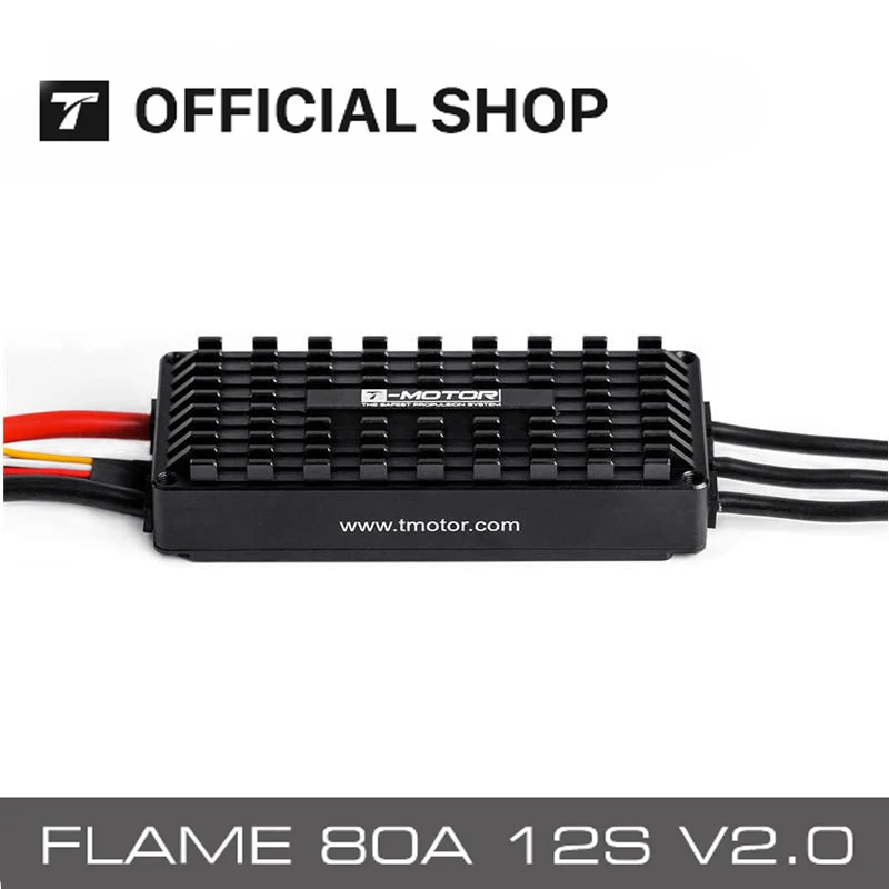 

T-MOTOR FLAME 80A HV V2.0 ESC 6-12s waterproof ESC IP54 for commercial UAV drone For P80 U11II MN705S MN805S U7 V2.0 motor