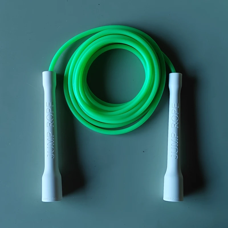 Jump Rope 10.5ft plus long 3.2meters 15cmlong CC (LCC) handle 5.3mm diameter PVC rope with thread jump skip skipping rope