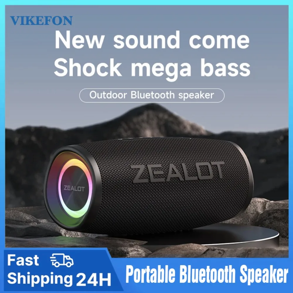 S56 Bluetooth Speaker 40W Output Power Bluetooth Speaker with Excellent Bass Performace IPX6 Waterproof Camping Outdoor