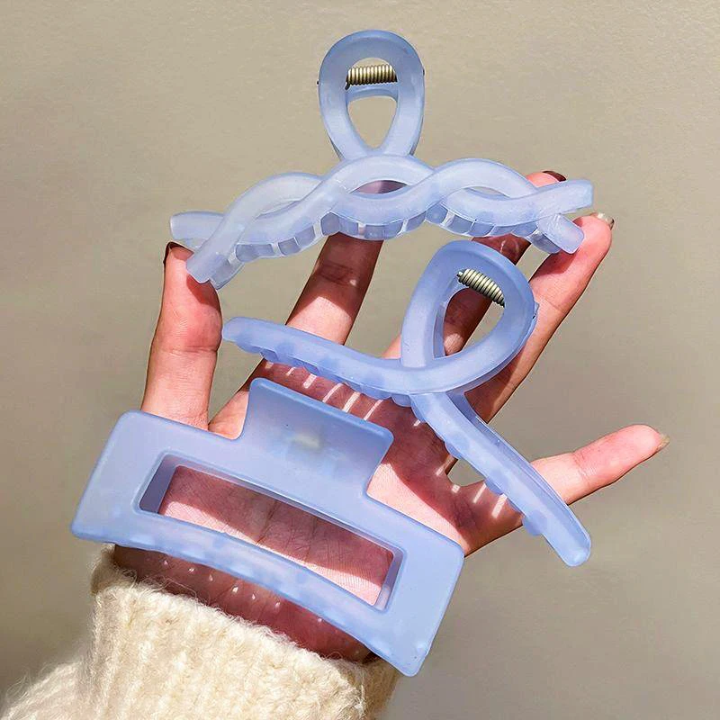 

Simple Korean Hair Claws Jelly-colored Hair Clips for Women Hairpin Crab Barrette Headwear Fashion Ornament Hair Accessories