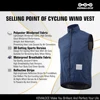 KEMALOCE Cycling Vest Black&Yellow Mens Cycling Gilets Lightweight Windproof Reflective Bike Sports Sleevess Jackets 2