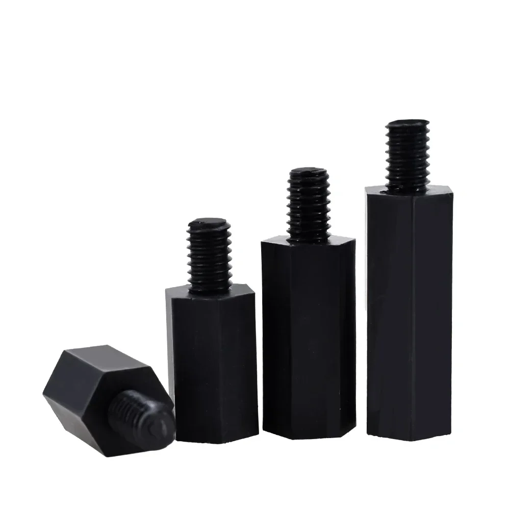 Nylon Hex Standoff Spacer Set - Black & White Assorted Sizes