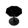 Modern Octagonal Coffee Table Black Marble Print Metal Base Living Room Dining Room Kitchen 31.5 Inch Home Furniture End Tables 6