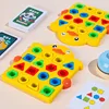 Baby Montessori Toy Geometric Shape Color Matching 3D Puzzle Children Learning Educational Interactive Battle Game Toys For Kids 3