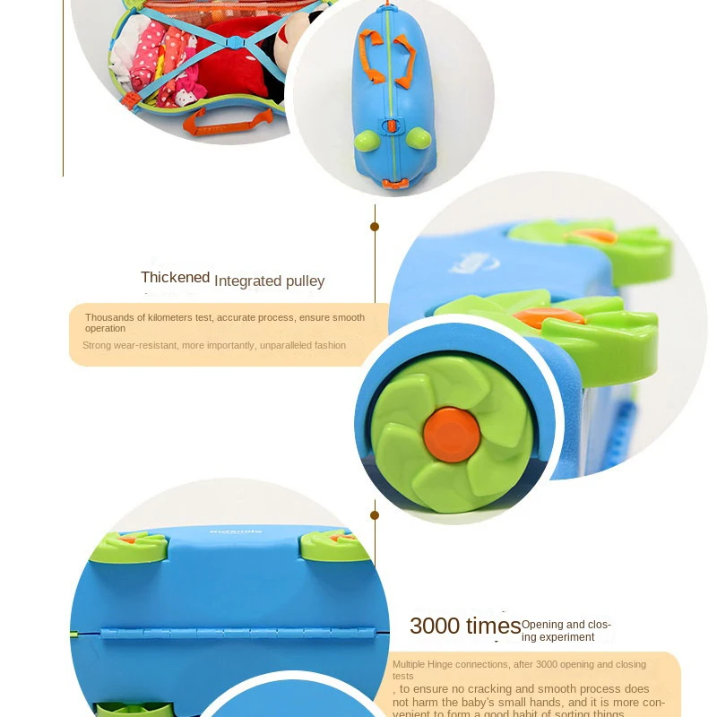 Suitcase for Kids Luggage Universal Wheel Child Riding Storage Box 17 inch check-in Mini Trank/Cabin Travel suitcase