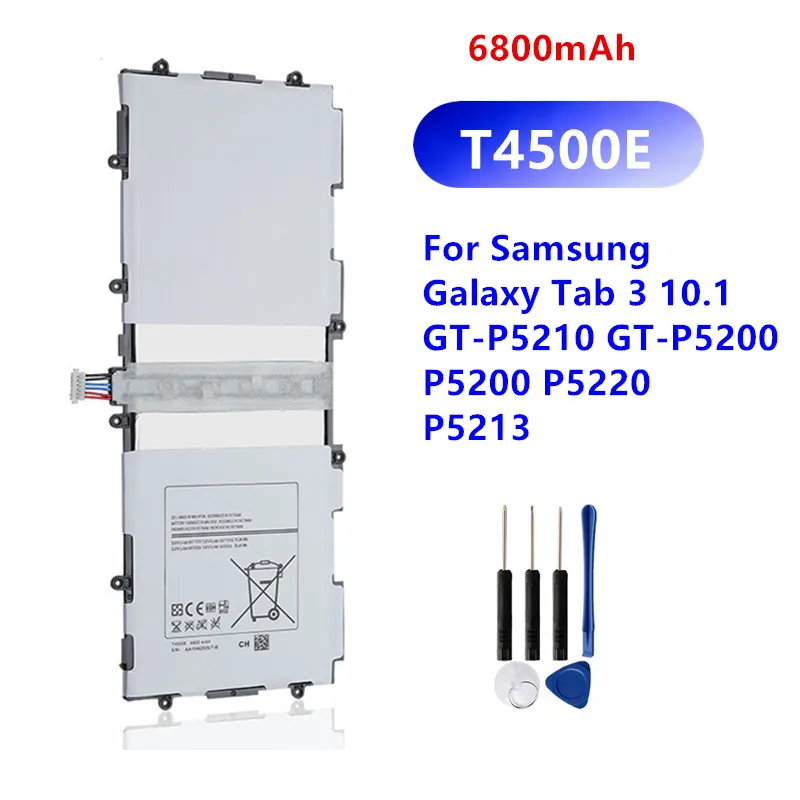 Batterie pour tablette Samsung Galaxy Tab 3 10.1, GT-P5210 mAh + outils,  original, T4500E T4500C T4500K, GT-P5200 6800 P5200 P5220 P5213 - AliExpress