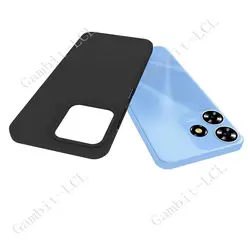 Shockproof Anti-Falling Soft Silicone TPU Case - Original Design Protective Back Cover for Blade V50 Smart (Black)
