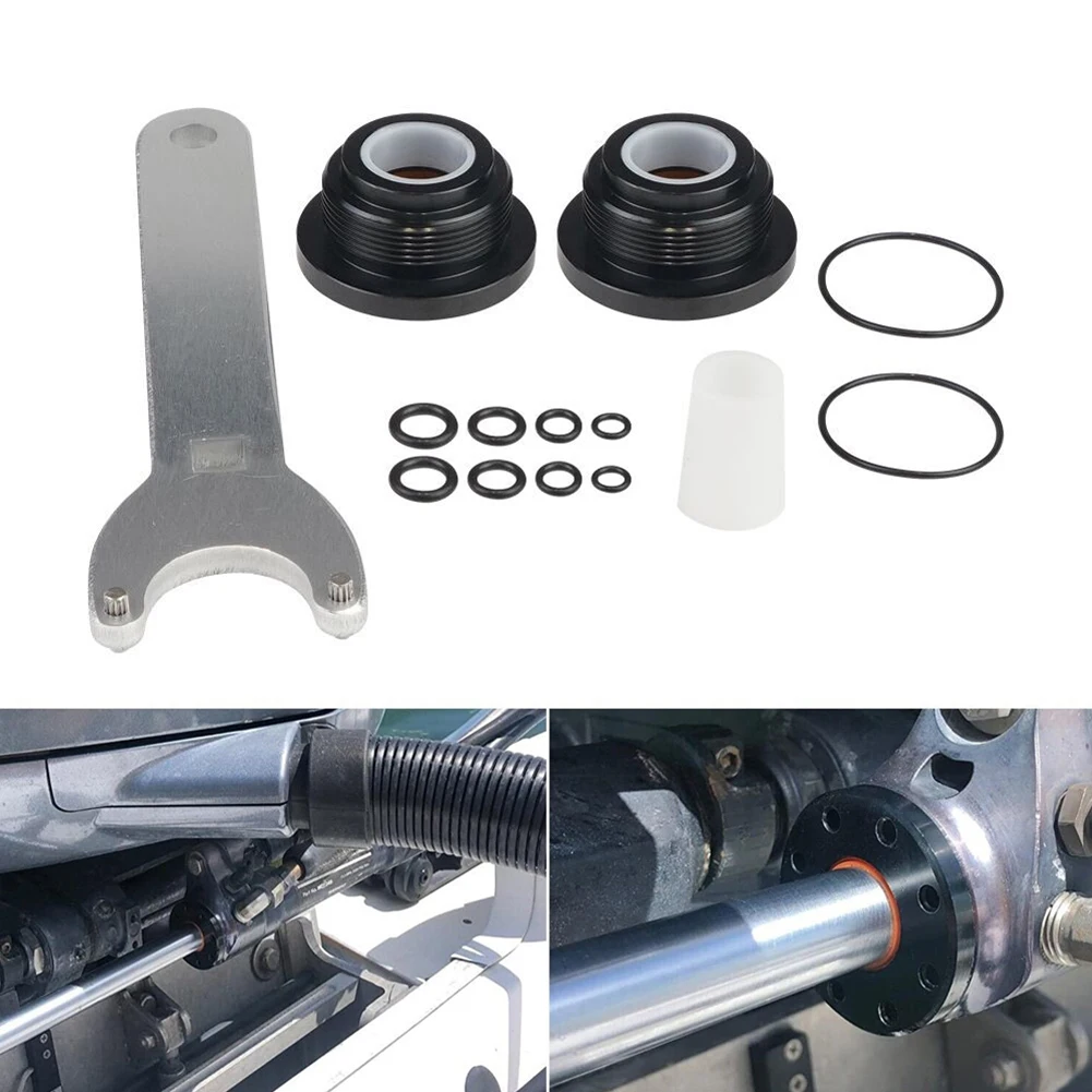 Front Mount HC5375 Hydraulic Steering Cylinder Seal Kit with Wrench for SeaStar HC5341 HC5342