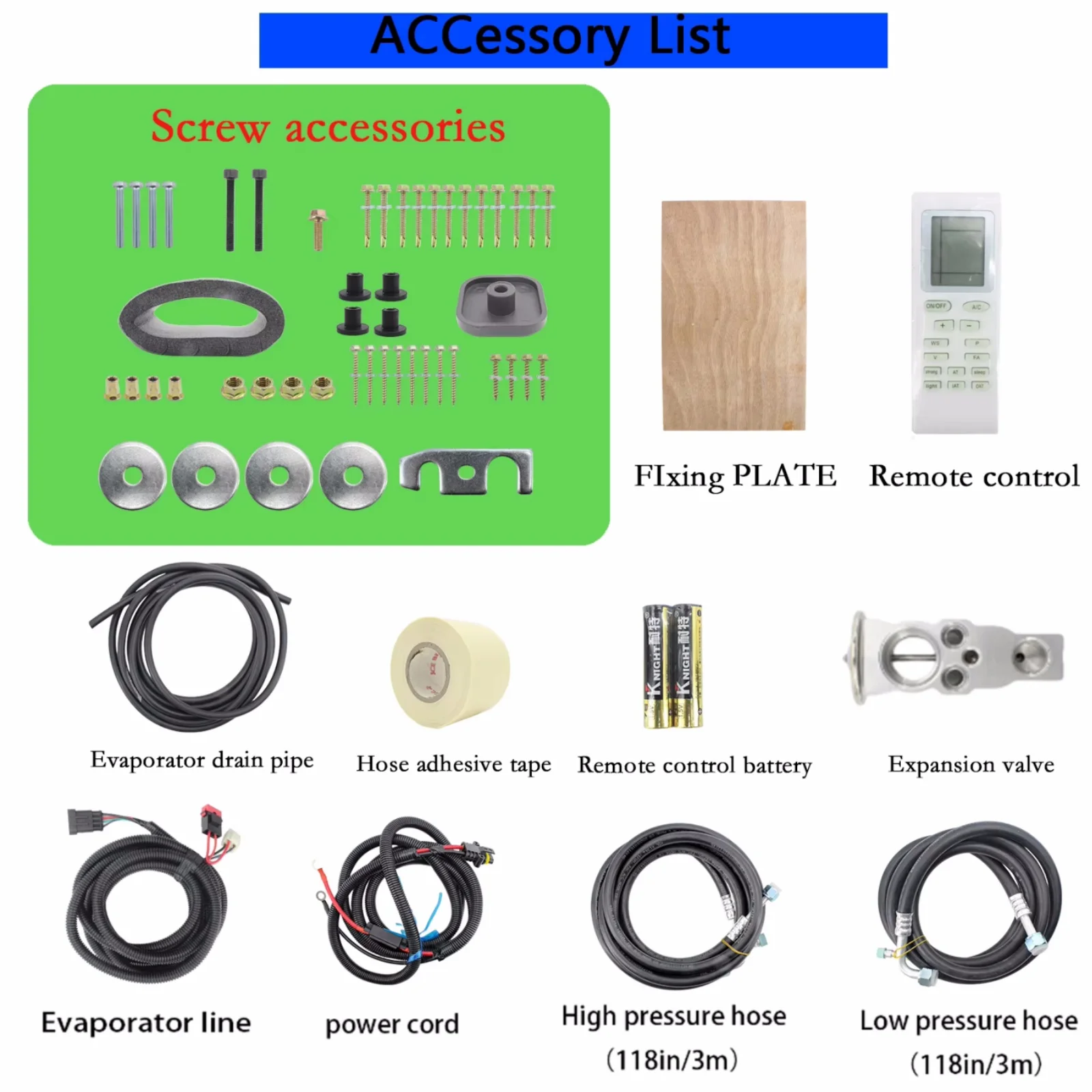 RV65F RV dedicated parking air conditioning 12V variable frequency cooling 24V RV modified hidden air conditioning