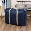 Quilt Storage Bag Large Capacity Folding Smooth Zipper Widen Handle Clothes Storage Pouch Oblong Shape Blanket Storage Bag 5