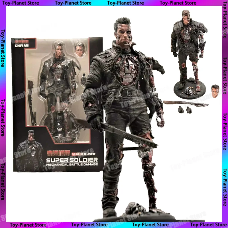 

[In Stock] The Terminator Endoskeleton T-800 T-850 Battle Damage T800 Movie Anime Action Figure Statue Figurine Model Gift Toys