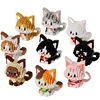 NEW DIY Cute Cat Pets Orange Puppet Silver Gradual Layer Cow Building Blocks Kit Girls Bricks Movie Model Kids Toy Children