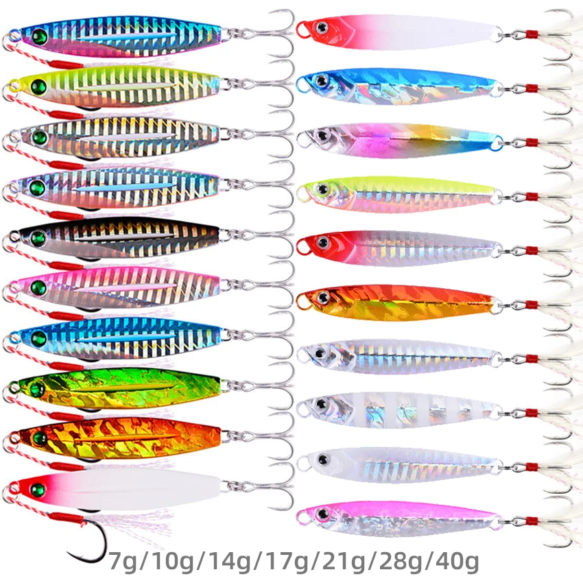 5/10 Pcs/lot Mixed Jigging Lure Set Fishing Lures Metal Spinner Spoon Fish  Bait Jigs Japan Fishing Tackle Pesca Bass Tuna Trout - AliExpress