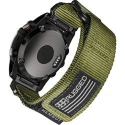 Quickfit Super Rugged Nylon Watch Strap with Woven Loop Design - 20mm (HGA125GRN)