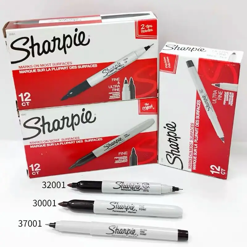 11 Colors Sharpie Paint Marker Waterproof Fine Point 1mm Permanent Art  Dust-free Marker Pen Creative Doodling Writing Stationery