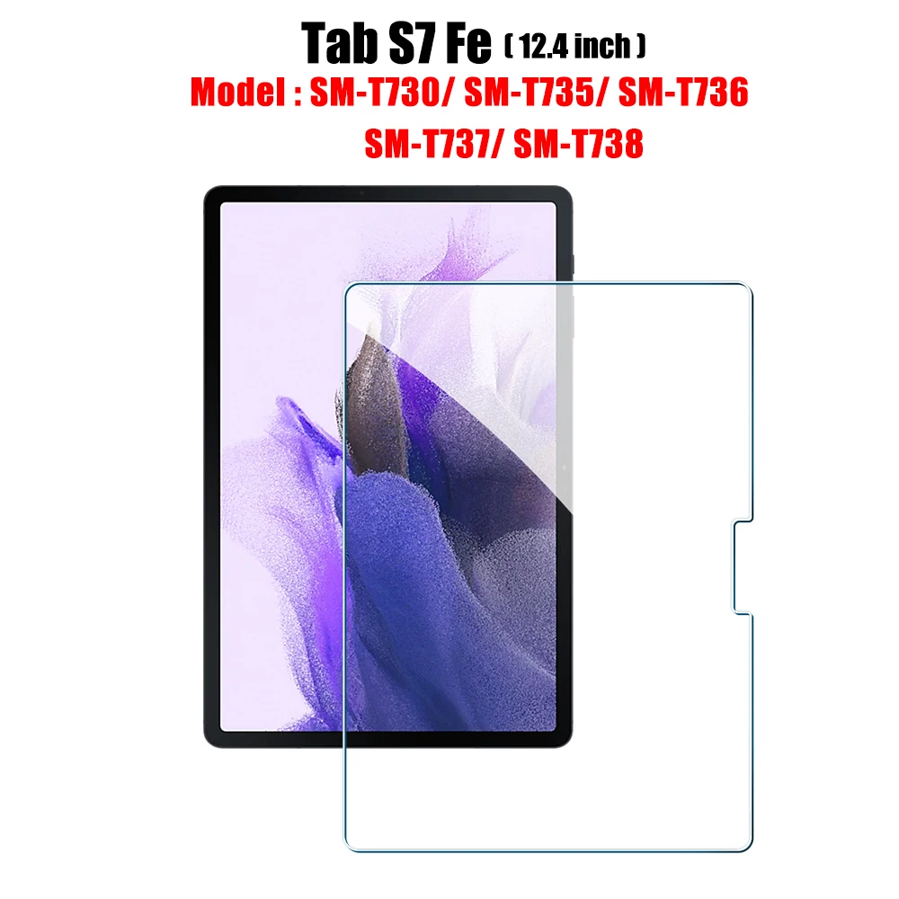 Premium 9H Tempered Glass Full Screen Protector for Tablets - 12.4-Inch 2023 Film