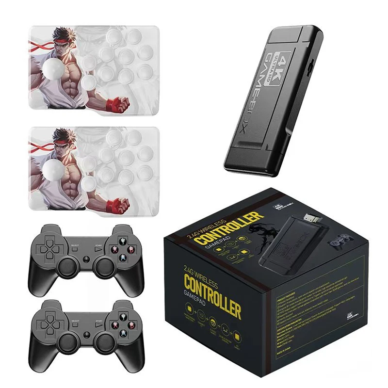 K9 Home Game Console Doppio Lettore Joystick, Console Di Gioco Tv Hdmi 10000 Giochi Tv Wireless 2.4G