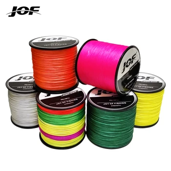 JOF PE Braided X4 Fishing Line, Abrasion Resist Durable Thin Fishing Line For Outdoor Fishing Accessories 300M 500M 1000M 1
