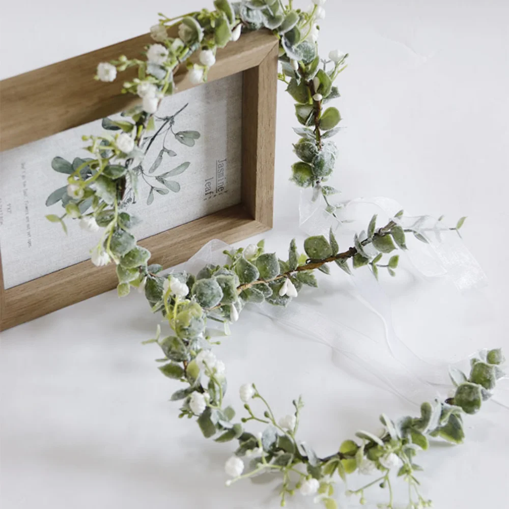 Vintage Flowers Bridal Headwear for Wedding Floral Wreath HeadbandCrown Birthday Photo Props Headpiece bride accessories wedding