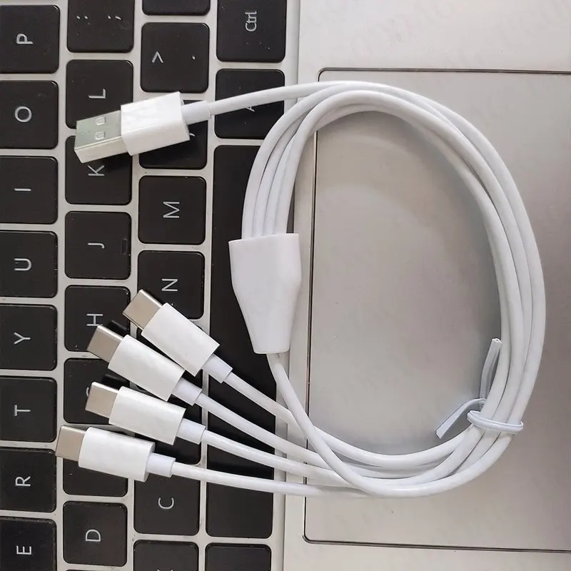 Multi Cabo de Carregamento Tipo-c Cabo de Carga Múltipla Telefone Usb c Conector Cabo de Carregamento para Telefones Celulares Tablets em 50cm - Imagem 5