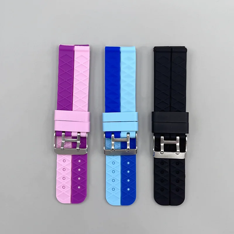 Children's Waterproof Silicone Sport Watch Band - Adjustable 20mm Strap