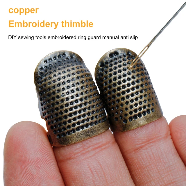 2 Sizes Sewing Thimble Finger Protector Retro Thimble Dedal Costura  Knitting Machine Home DIY Thimble Tools Sewing Accessories - AliExpress